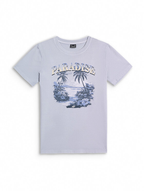 4F 4F T-Shirt APRES SEA Niebieski jasny Regular Fit
