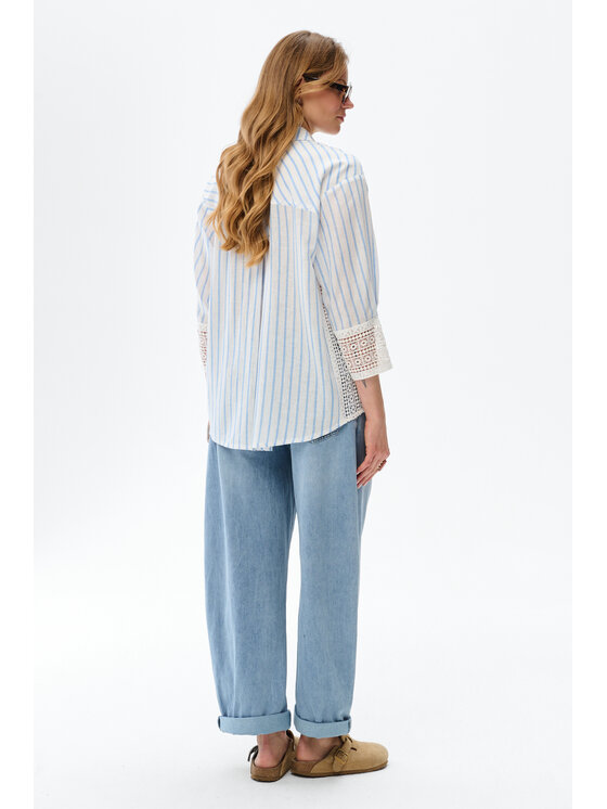 blue shadow blue shadow Koszula Rena Niebieski Regular Fit