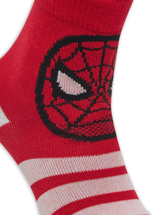 adidas adidas Set od 3 para dječjih visokih čarapa Marvel Spider-Man JG5787 Crvena