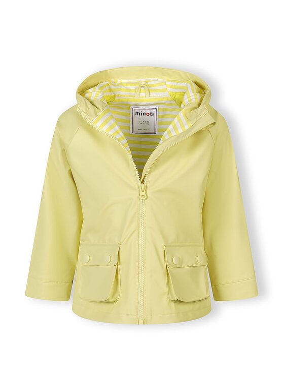 minoti minoti Kurtka przeciwdeszczowa 30COAT104 Żółty Regular Fit
