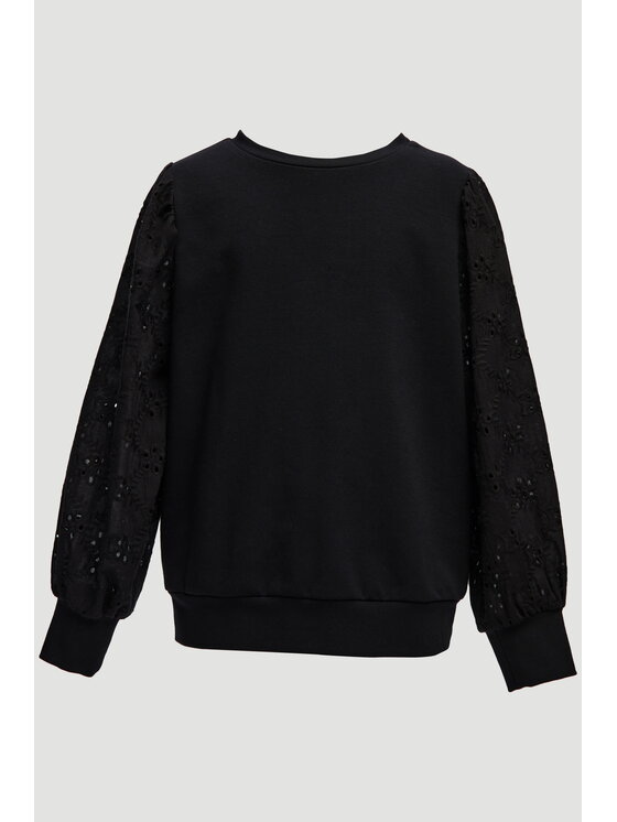 SLY SLY Bluzka 5S-109B Czarny Comfortable Fit