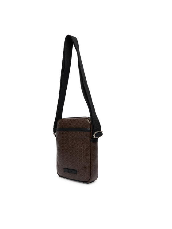 Calvin Klein Calvin Klein Válltáska Emblem Aop Coated Slim Reporter LV04D3334G Barna
