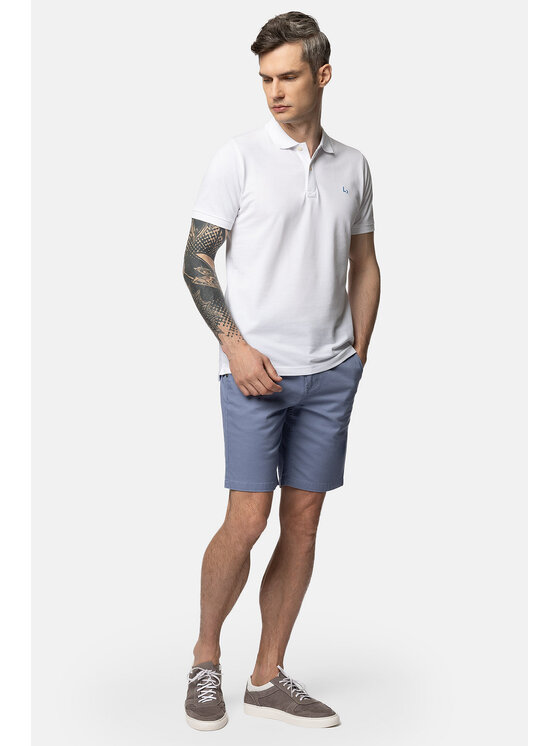 Lancerto Lancerto Polo Manuel PO073123000017 Biały Regular Fit