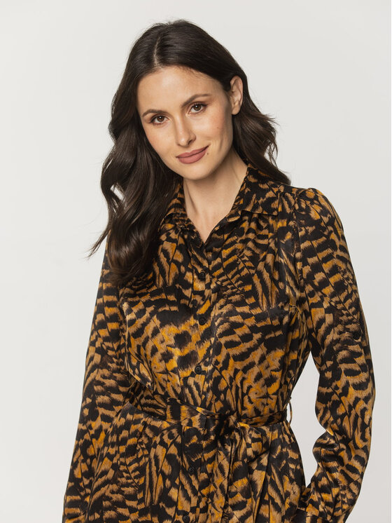 Willsoor Willsoor Sukienka codzienna 67845 Brązowy Casual Fit