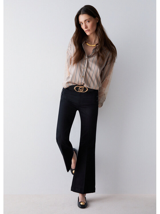 Liu Jo Liu Jo Pantaloni di tessuto WA6403T367A22222 Nero Regular Fit