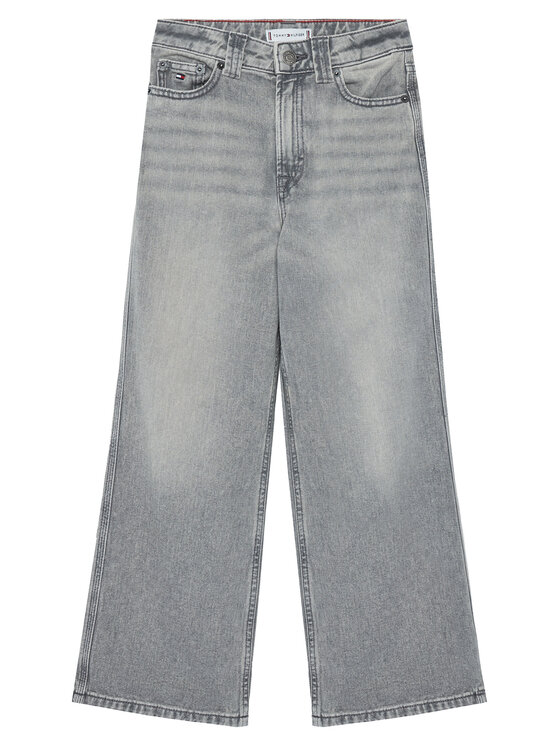 Tommy Hilfiger Jeansy Mabel KG0KG08647 Szary Wide Leg