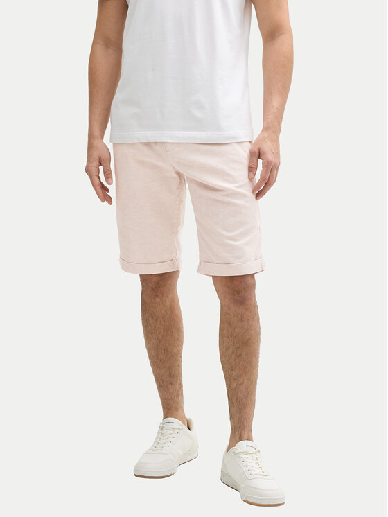 Tom Tailor Tom Tailor Šortky z materiálu 1044715 Béžová Regular Fit