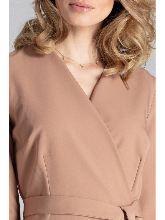 FIGL FIGL Sukienka codzienna M654 Brązowy Regular Fit