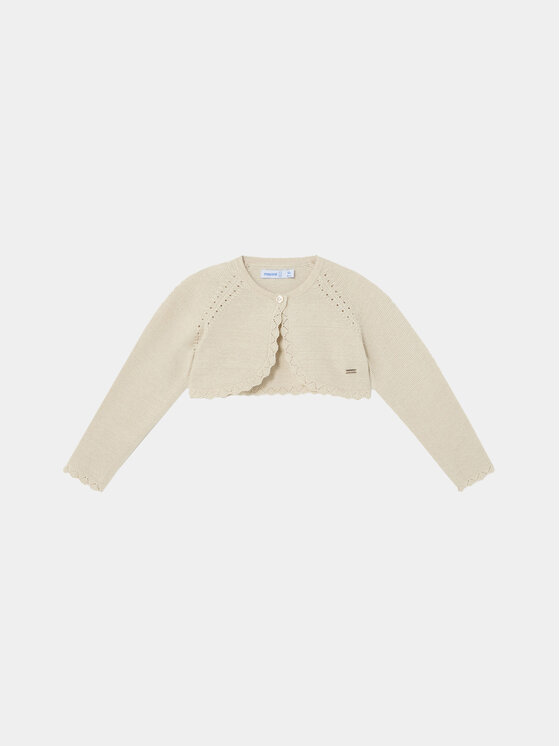 Mayoral Mayoral Bolerojäckchen 306 Beige Regular Fit