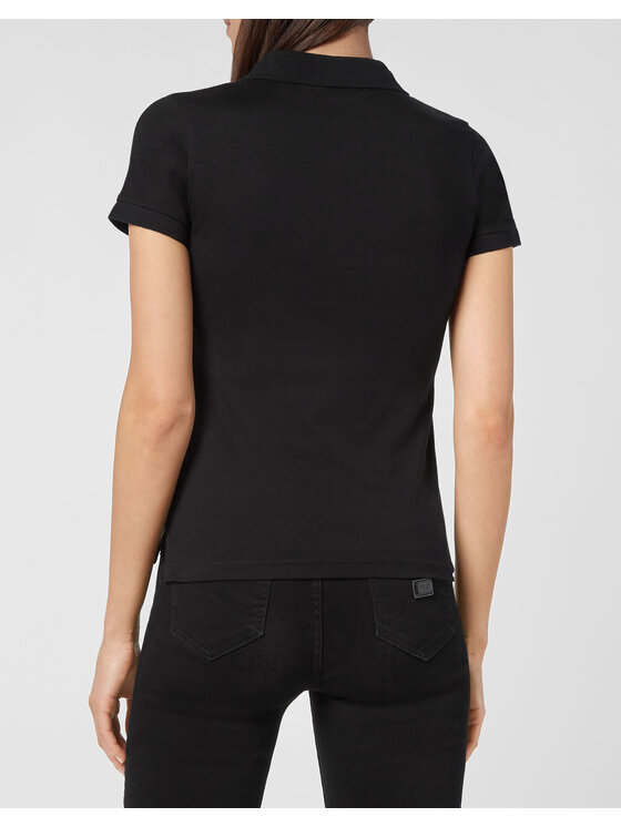 PHILIPP PLEIN PHILIPP PLEIN Polo 805 Czarny Regular Fit