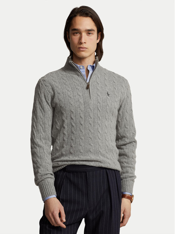 Polo Ralph Lauren Polo Ralph Lauren Svetr 710876766008 Šedá Regular Fit