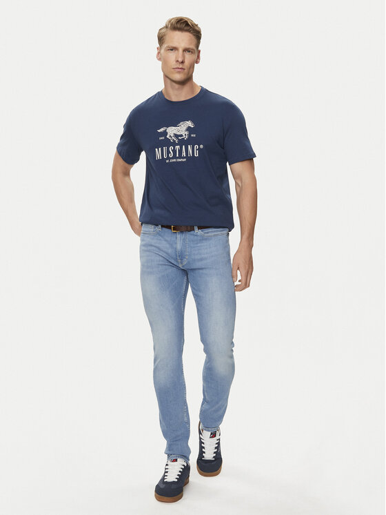 Mustang Mustang Farmer Frisco 1015116 Kék Skinny Fit