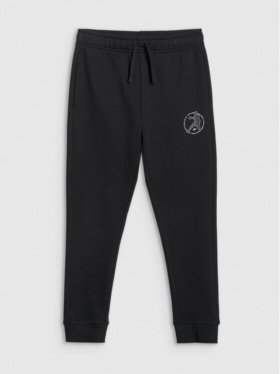 4F 4F Spodnie dresowe URBAN COMMUTER Czarny Regular Fit