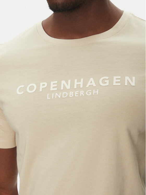 Lindbergh Lindbergh Póló 30-400200 Bézs Relaxed Fit