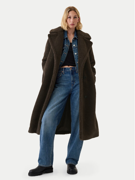 Gap Gap Кожух 500901-00 Кафяв Relaxed Fit