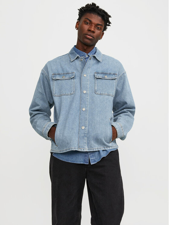 Jack & Jones Jack & Jones Jeansová bunda Chase 12250086 Modrá Loose Fit