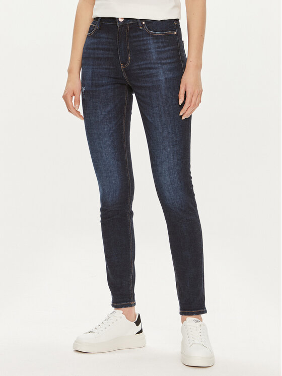Guess Guess Traperice W4YA46 D4H18 Tamnoplava Skinny Fit