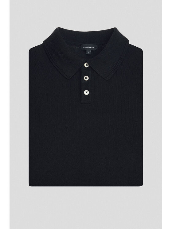 Lancerto Lancerto Polo Nils PO073125000050 Czarny Regular Fit