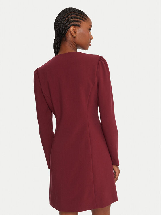 French Connection French Connection Coctailkleid 71ZEU Dunkelrot Regular Fit