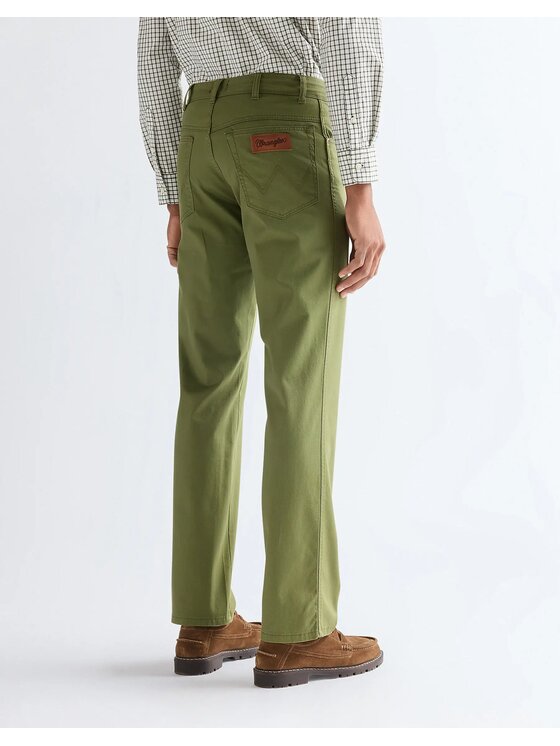 Wrangler Wrangler Spodnie materiałowe TEXAS Zielony Regular Fit