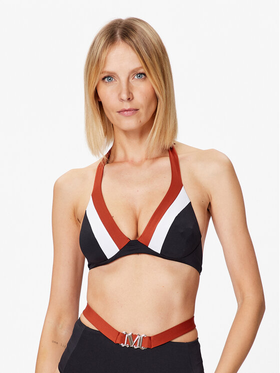 Max Mara Beachwear Max Mara Beachwear Bikini felső Abigail 2338211738 Fekete