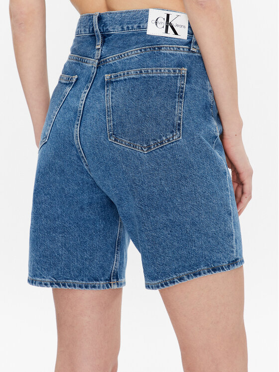 Calvin Klein Jeans Calvin Klein Jeans Džínové šortky J20J221181 Modrá Relaxed Fit