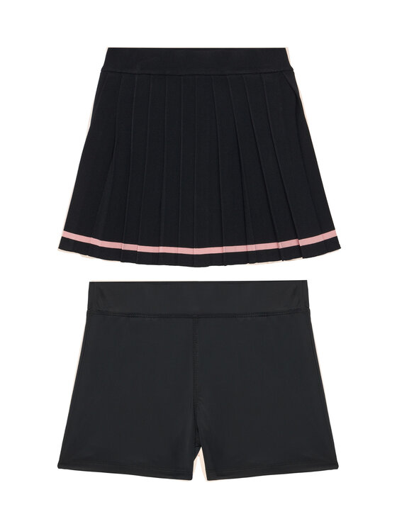 Guess Fustă plisată J6YD16 Z1080 Negru Regular Fit