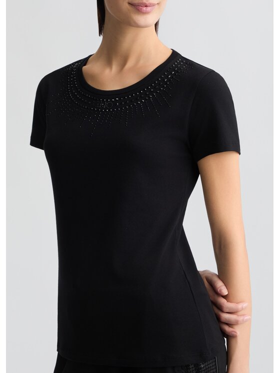 Liu Jo Liu Jo T-shirt TA5214JS003M9288 Nero Regular Fit