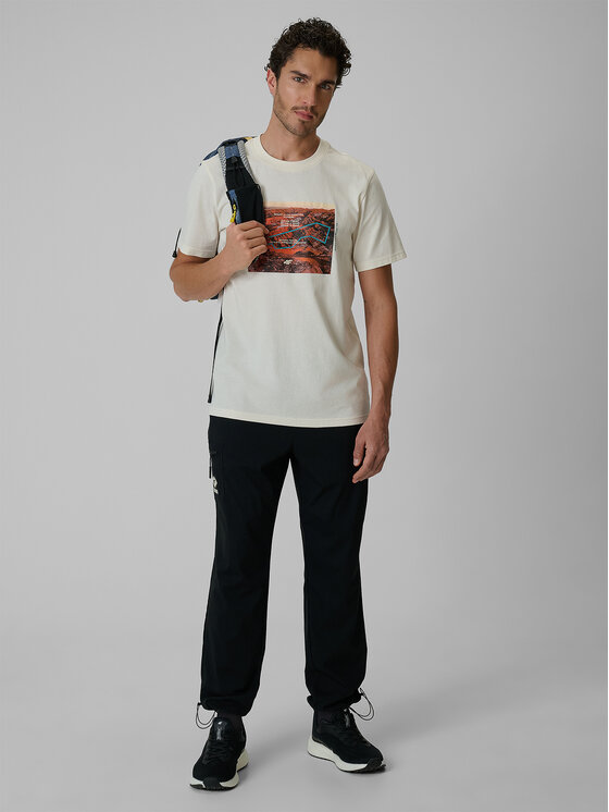 4F 4F T-Shirt LIMITLESS DESERT Biały Regular Fit