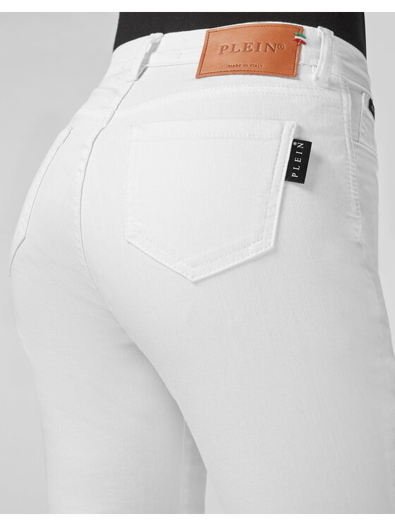 PHILIPP PLEIN PHILIPP PLEIN Jegginsy 6279 Biały Jegging Fit