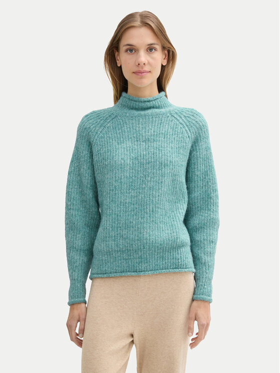 Tom Tailor Denim Rolák 1043959 Zelená Relaxed Fit