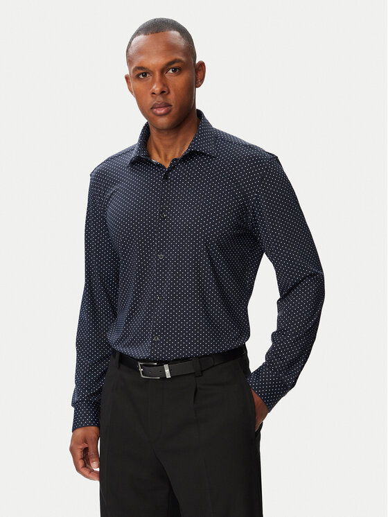 HUGO Cămașă Kenno 50566332 Bleumarin Slim Fit