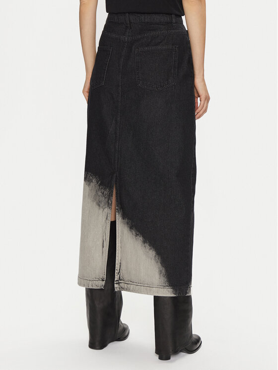 Vero Moda Vero Moda Φούστα τζιν Candice 10330206 Μαύρο Regular Fit