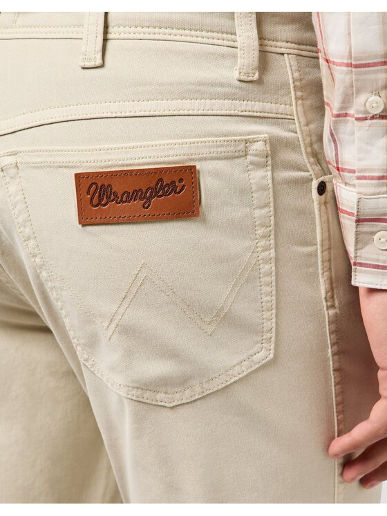 Wrangler Wrangler Spodnie materiałowe TEXAS Beżowy Straight Fit