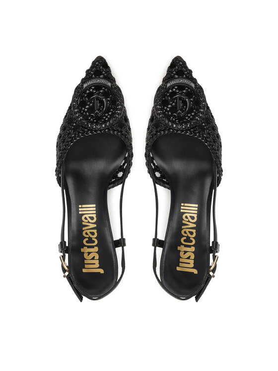 Just Cavalli Just Cavalli Pantofi cu toc subțire 80RA3S14 ZSE38 Negru