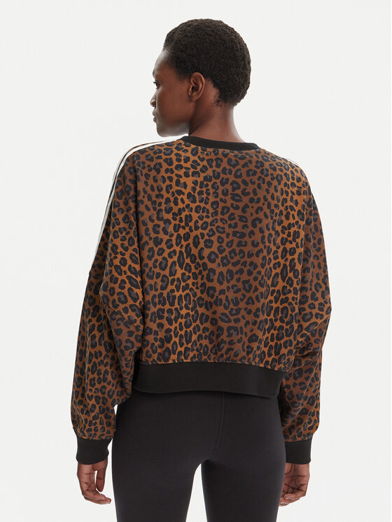 adidas adidas Felpa Leopard JW7303 Marrone Regular Fit