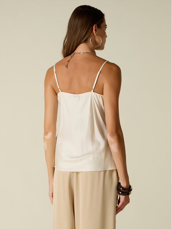 Oltre Oltre Blusa 2182J000988N021 Bianco Regular Fit