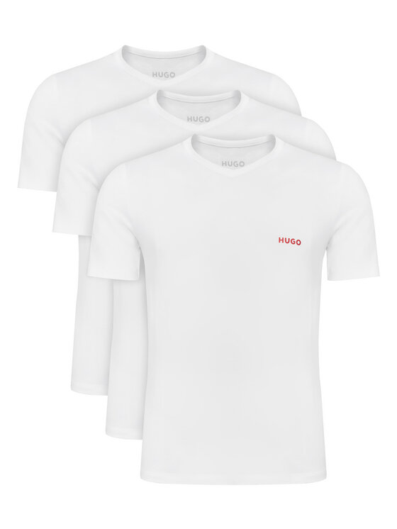 HUGO Set de tricouri 50566316 Alb Regular Fit
