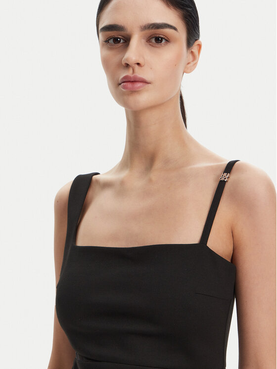HUGO HUGO Rochie de zi Kutari 50530172 Negru Slim Fit