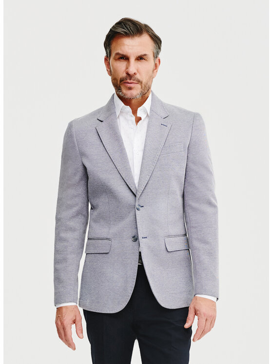 Pako Lorente Pako Lorente Marynarka P25SF-3X-022 Niebieski Slim Fit