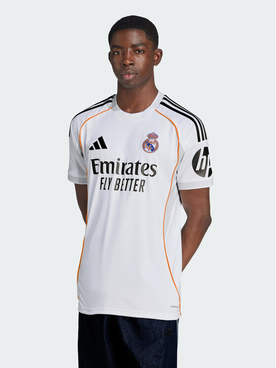 adidas adidas Koszulka techniczna Real Madrid 25/26 Home Jersey Biały Slim Fit