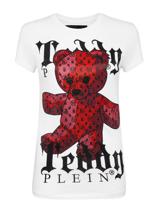 PHILIPP PLEIN PHILIPP PLEIN Tričko 1643 Biela Regular Fit