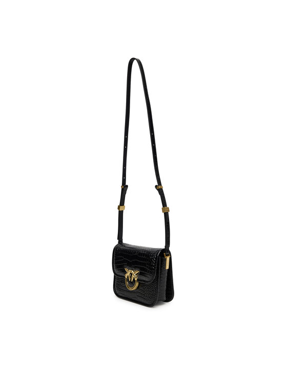 PINKO PINKO Torebka Love Box Bag Fl Mini AI 25-26 PLTT 104297 A2OH Czarny