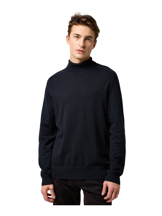 Wrangler Wrangler Sweter 112371532 Czarny Regular Fit