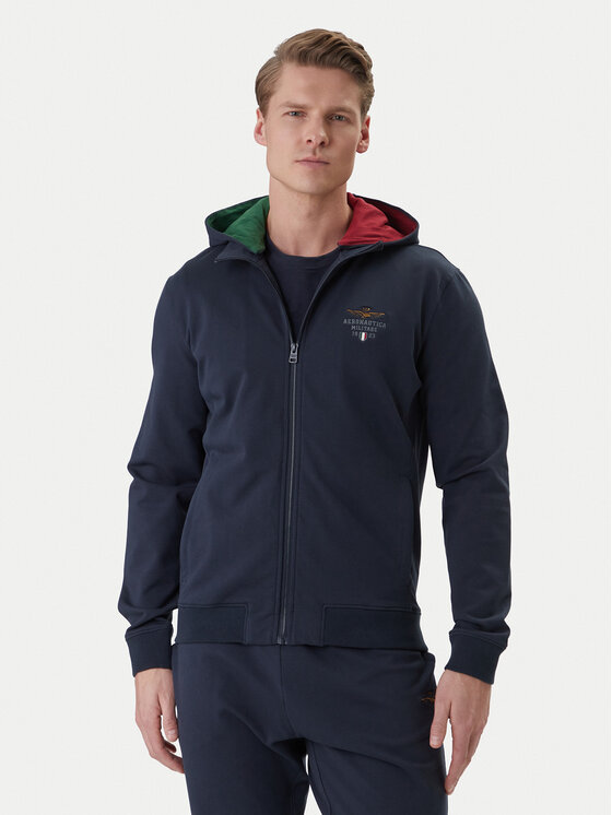 Aeronautica Militare Aeronautica Militare Tepláková souprava 261TF0108UF00674 Tmavomodrá Regular Fit