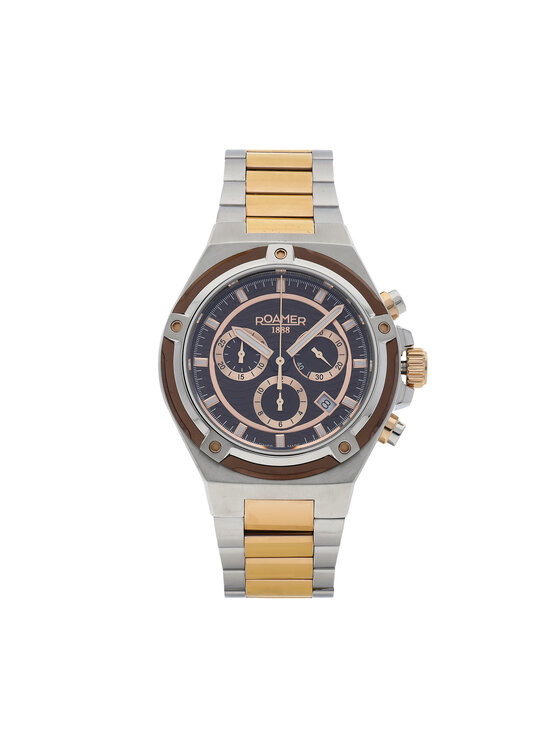 Roamer Pulkstenis Tempomaster Chrono 221837 49 65 20 Sudraba