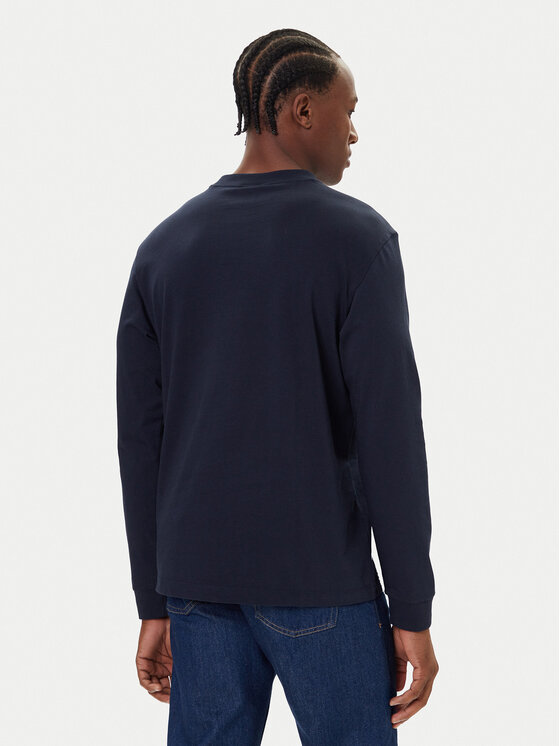 Calvin Klein Jeans Calvin Klein Jeans Majica z dolgimi rokavi Easy LV04RD247G Mornarsko modra Regular Fit