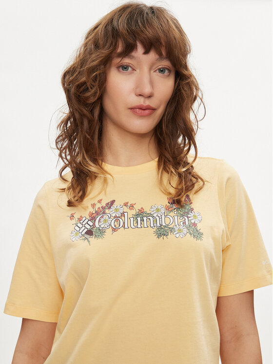 Columbia Columbia Tričko North Cascades™ 1992085 Žltá Relaxed Fit