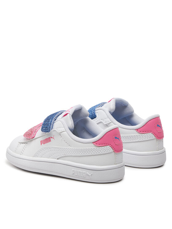 Puma Puma Sneakersy Smash 3.0 L Glitter Velcro V Inf 395610-01 Biały