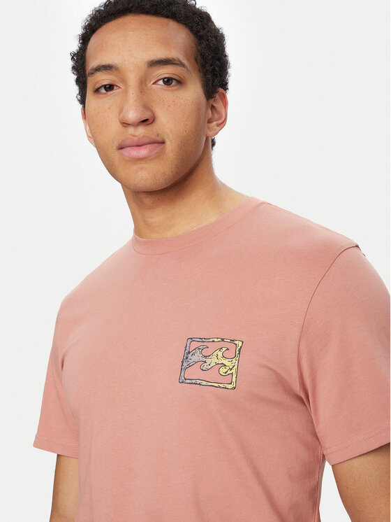 Billabong Billabong T-Shirt Crayon Wave EBYZT00525 Světle růžová Regular Fit